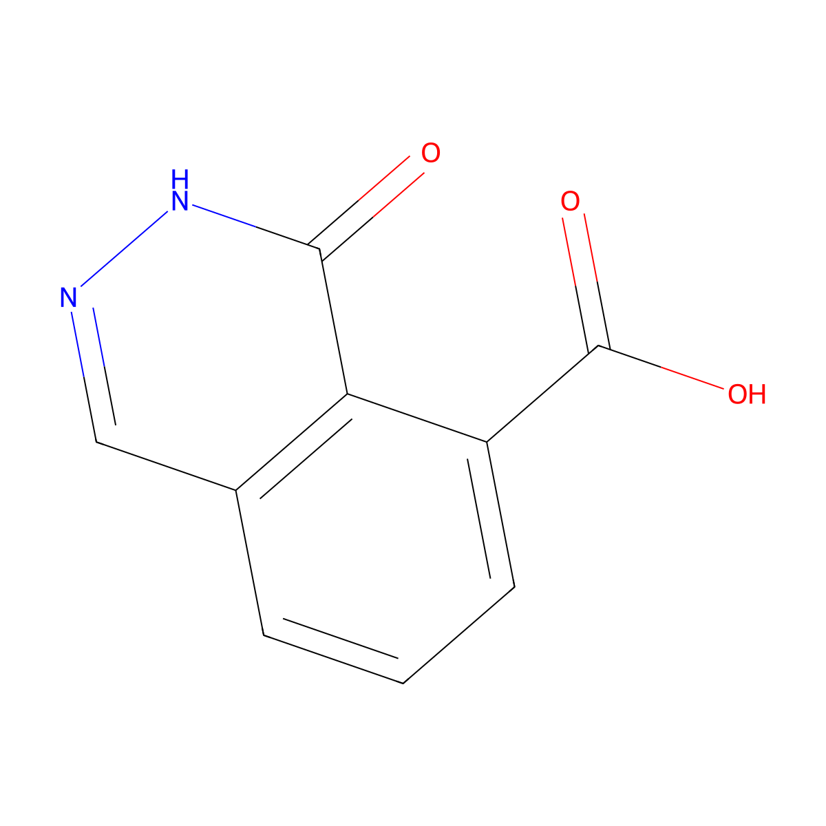 4-Oxo-3,4-dihydrophthalazine-5-carboxylic acid molecular structure, CAS 14346-61-3