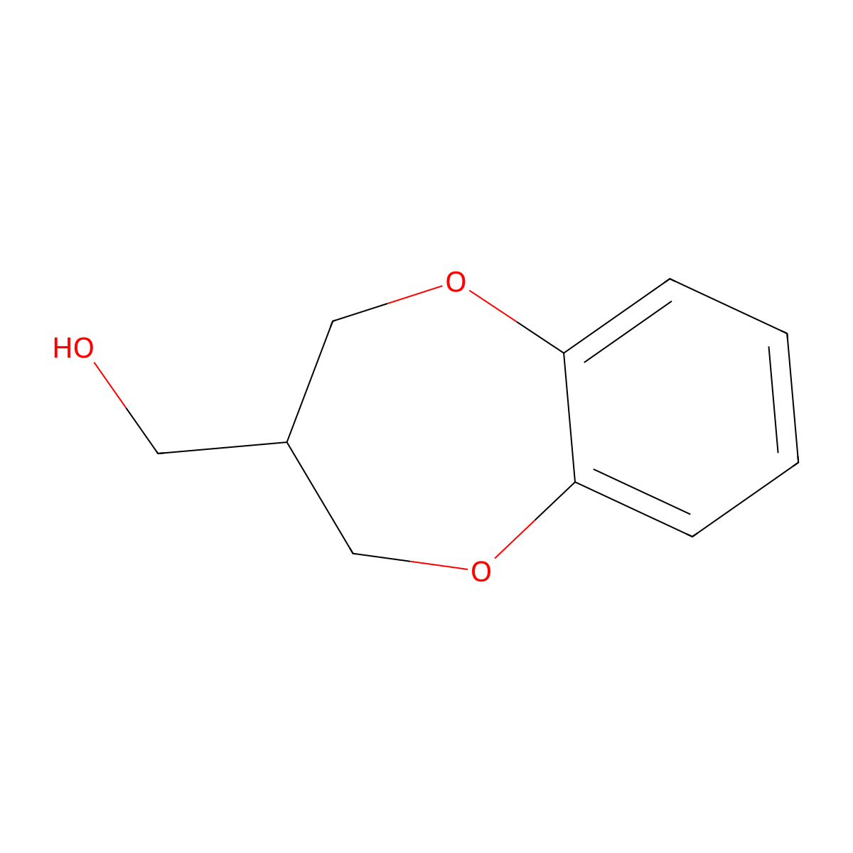 (3,4-Dihydro-2H-benzo[B][1,4]dioxepin-3-YL)methanol molecular structure, CAS 143463-16-5