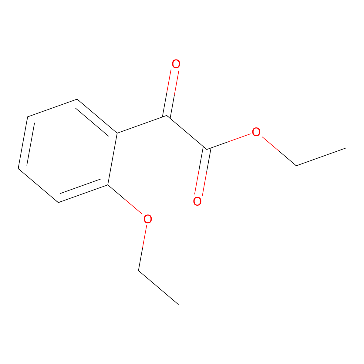 Ethyl 2-ethoxybenzoylformate molecular structure, CAS 1434651-51-0
