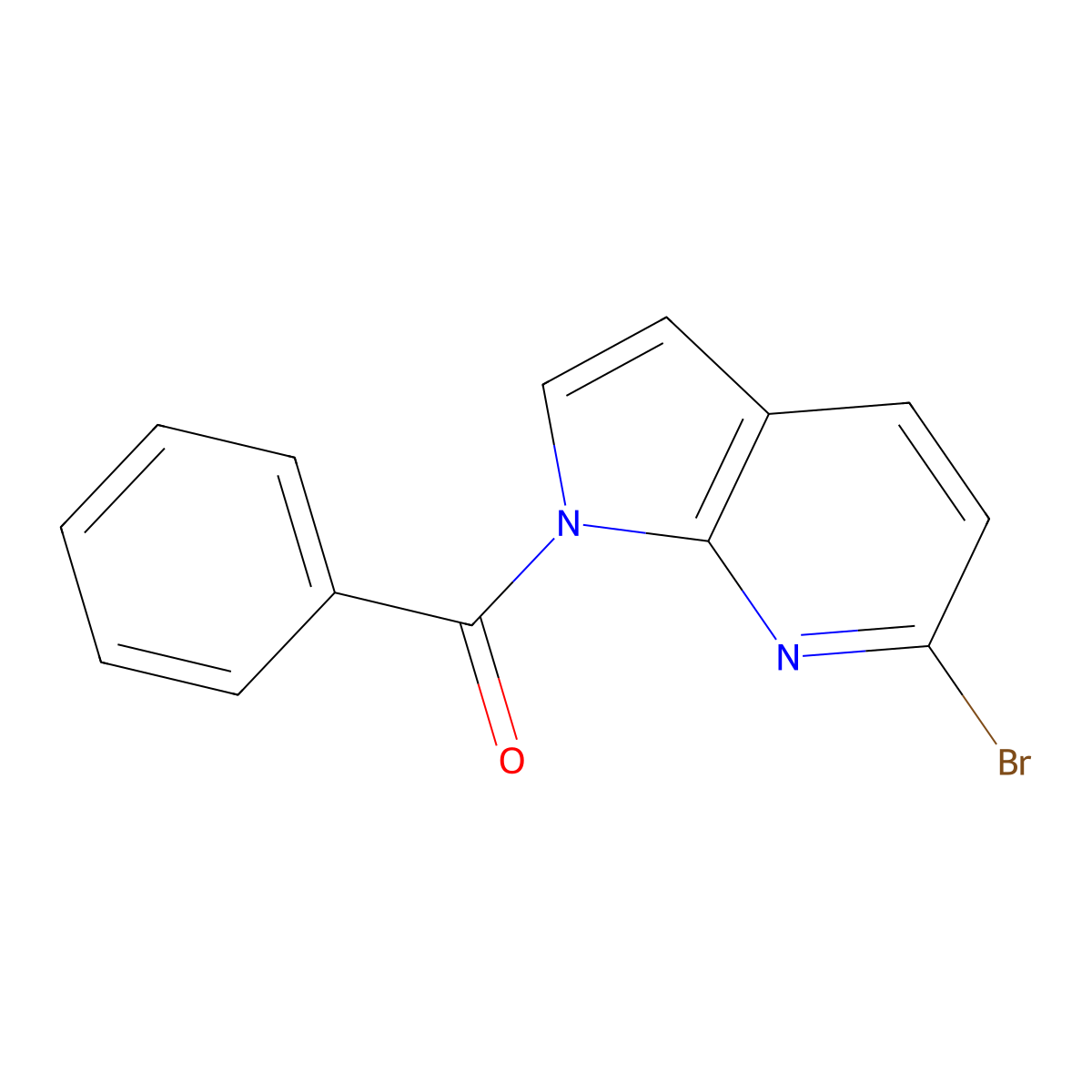 1-Benzoyl-6-bromo-7-azaindole molecular structure, CAS 143468-12-6