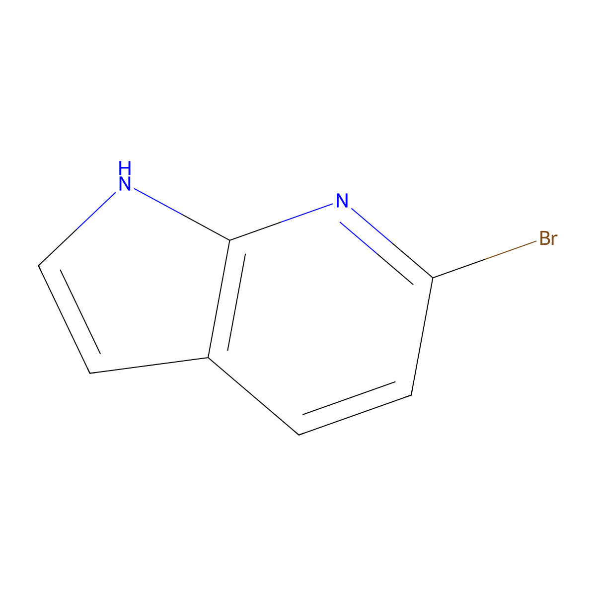 6-Bromo-7-azaindole molecular structure, CAS 143468-13-7