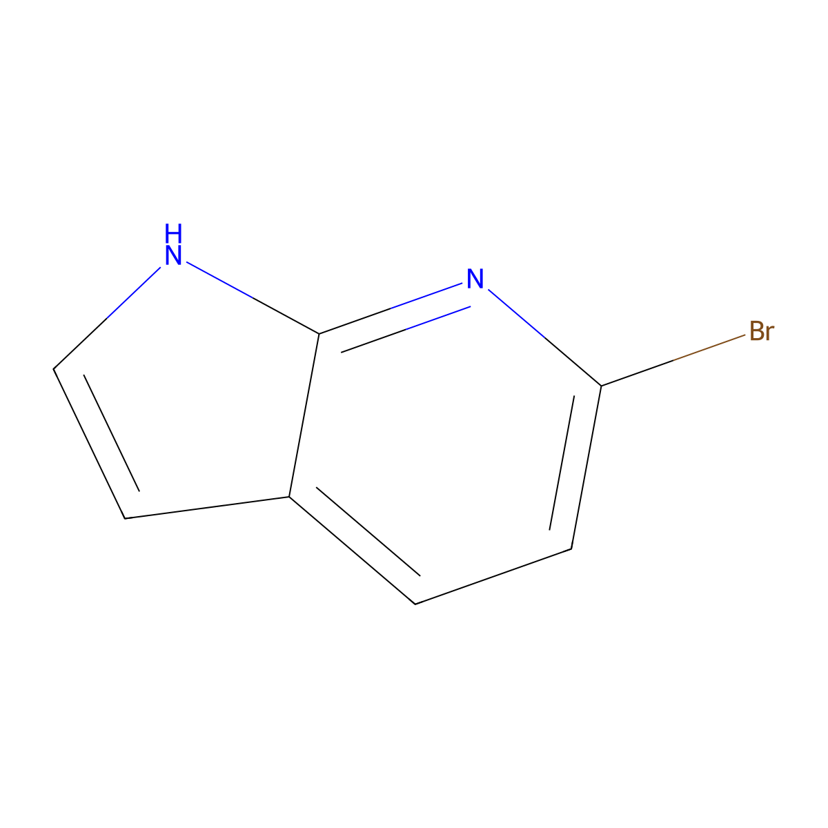 6-Bromo-7-azaindole molecular structure, CAS 143468-13-7