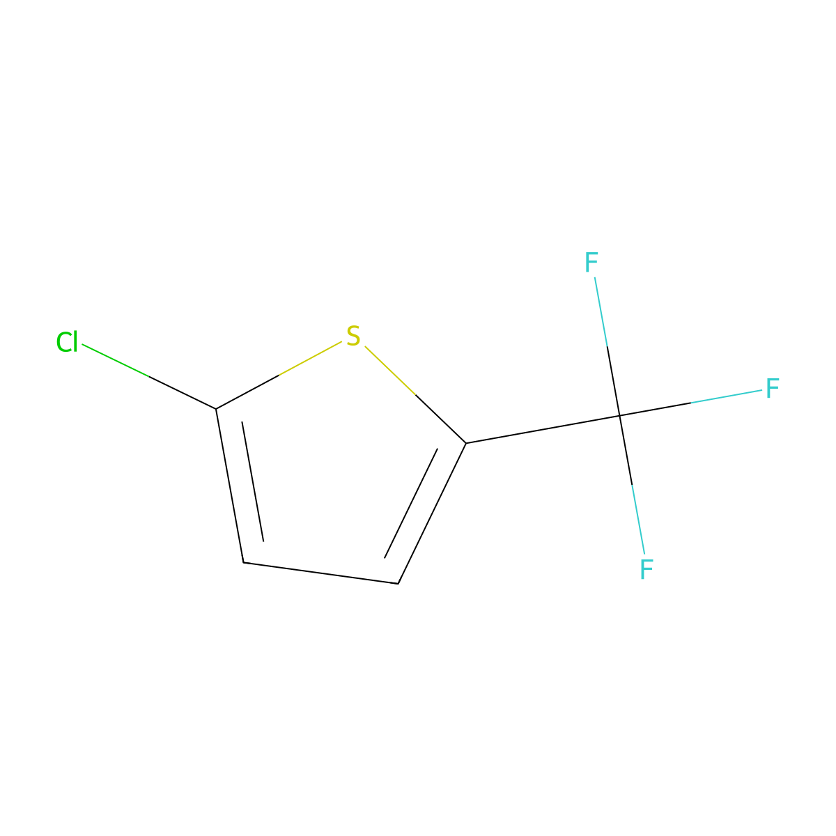 2-Chloro-5-(trifluoromethyl)thiophene molecular structure, CAS 143469-21-0