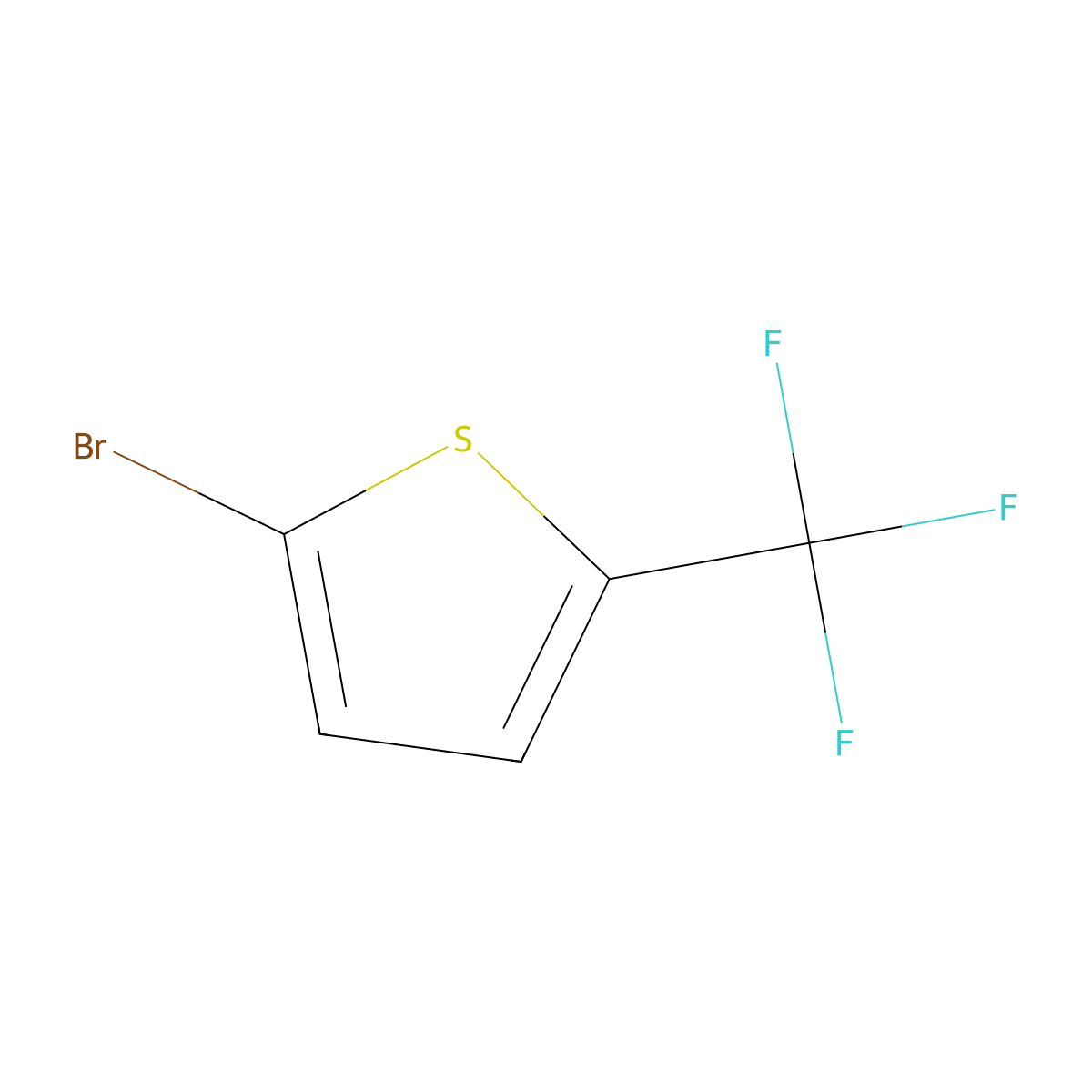 2-Bromo-5-(trifluoromethyl)thiophene molecular structure, CAS 143469-22-1