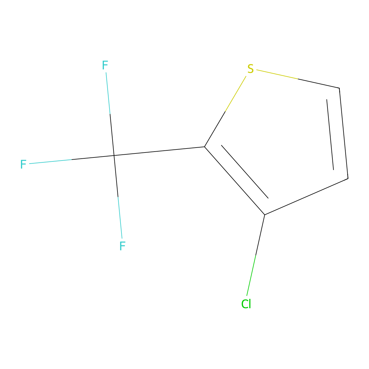 3-Chloro-2-(trifluoromethyl)thiophene molecular structure, CAS 143469-23-2