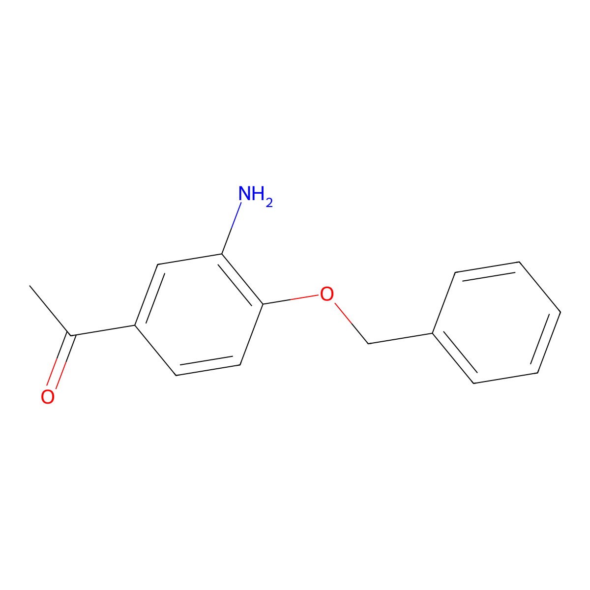 1-(3-Amino-4-(benzyloxy)phenyl)ethanone molecular structure, CAS 14347-15-0
