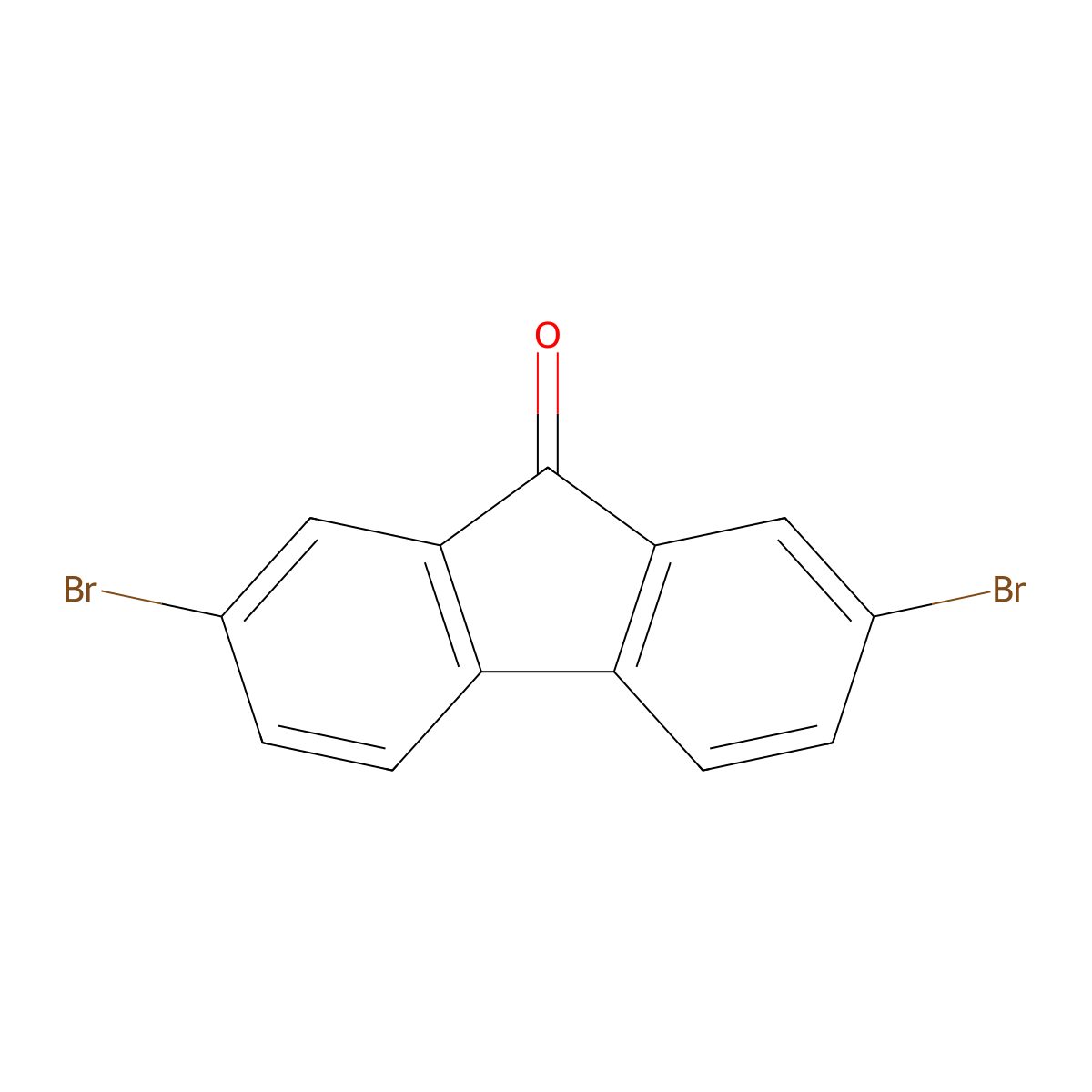 2,7-Dibromo-9-fluorenone molecular structure, CAS 14348-75-5
