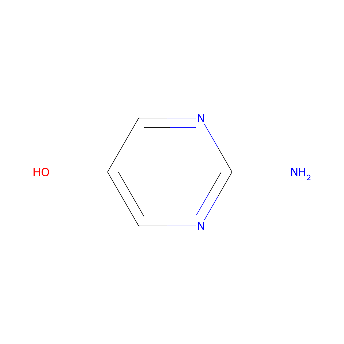 2-Amino-5-hydroxypyrimidine molecular structure, CAS 143489-45-6