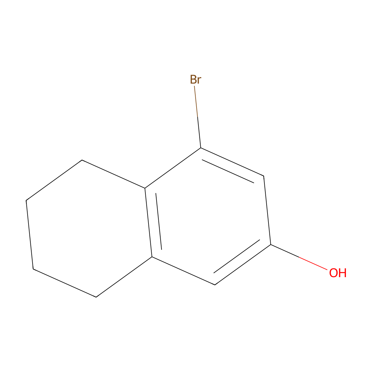8-Bromotetralin-6-ol molecular structure, CAS 1434923-23-5