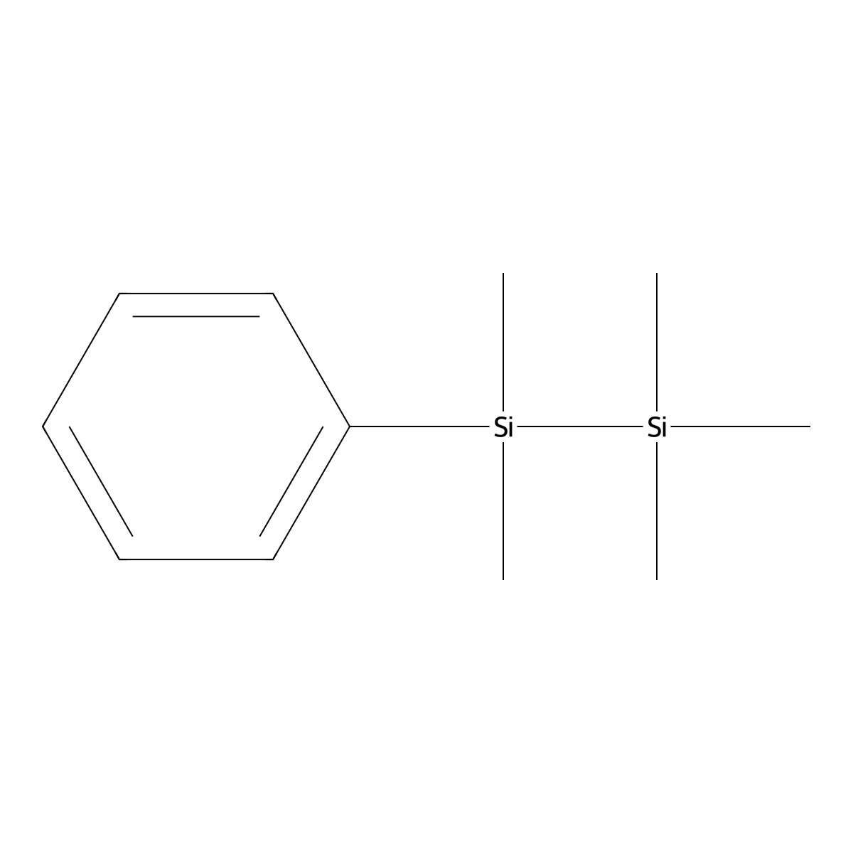 1,1,2,2,2-Pentamethyl-1-phenyldisilane molecular structure, CAS 143499-71-2
