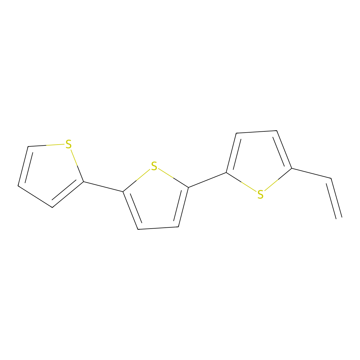 2,2':5',2''-Terthiophene, 5-ethenyl- molecular structure, CAS 143499-84-7