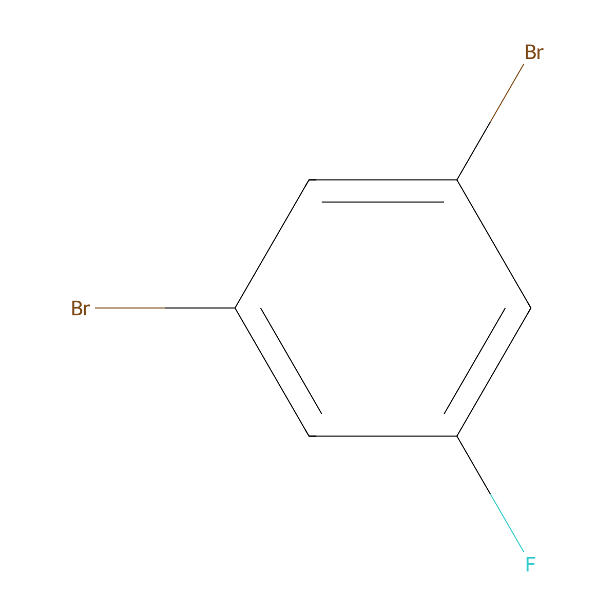 1,3-Dibromo-5-fluorobenzene molecular structure, CAS 1435-51-4