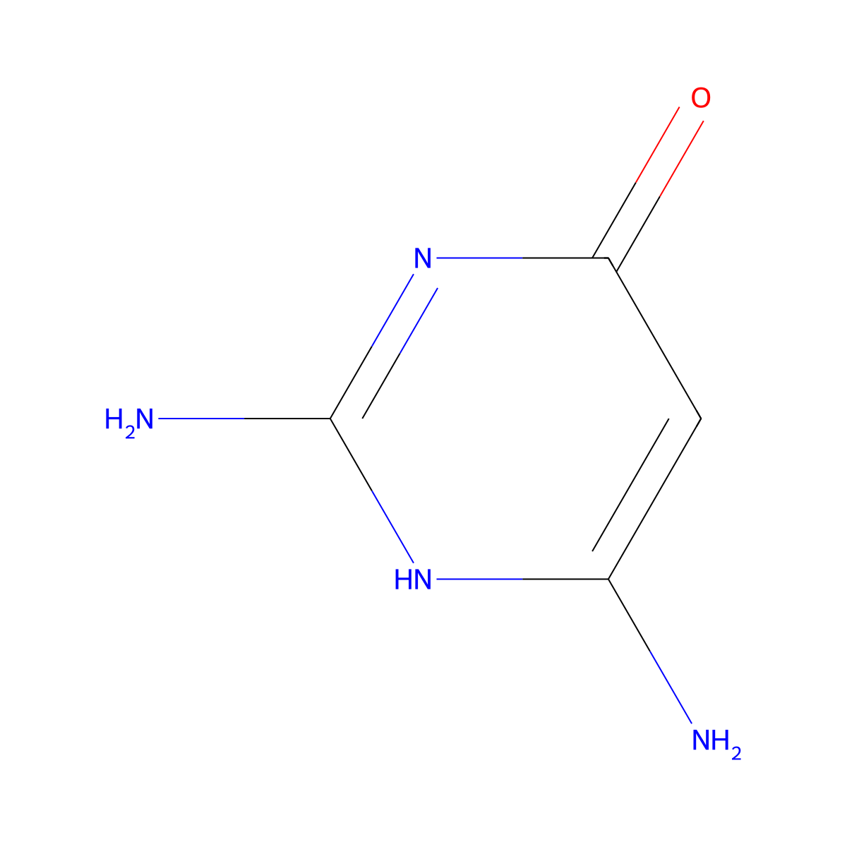 2,6-diamino-1H-pyrimidin-4-one molecular structure, CAS 143504-99-8