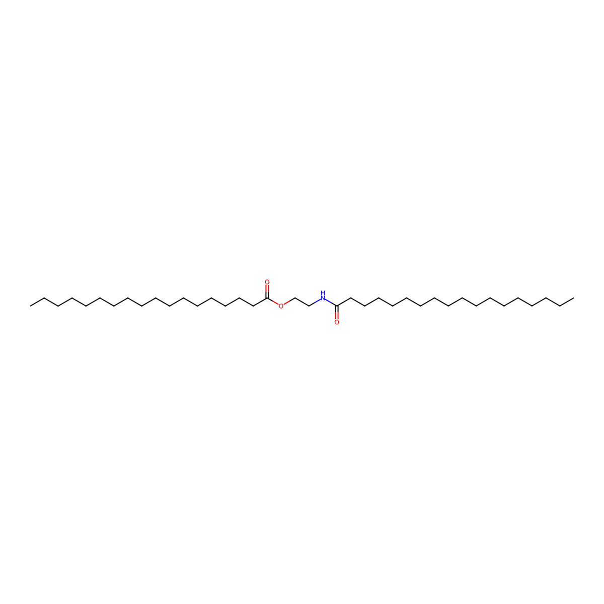 Octadecanoic acid, 2-[(1-oxooctadecyl)amino]ethyl ester molecular structure, CAS 14351-40-7