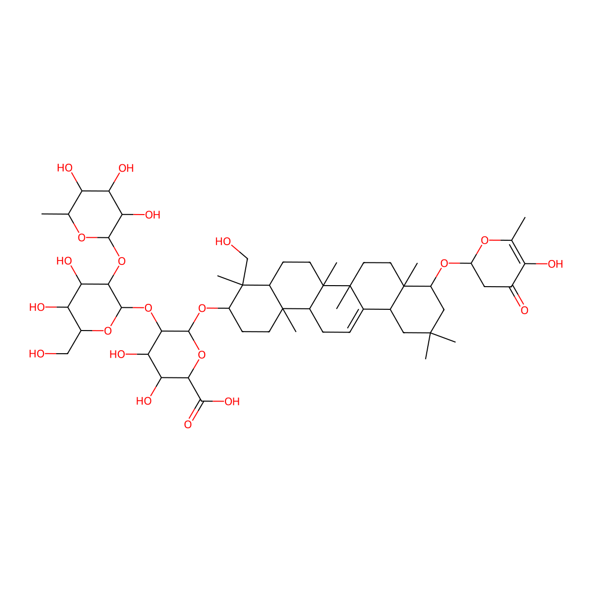 Soyasaponin betag molecular structure, CAS 143519-54-4