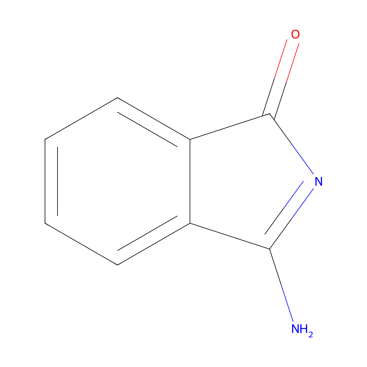 1H-Isoindol-1-one, 3-amino- molecular structure, CAS 14352-51-3