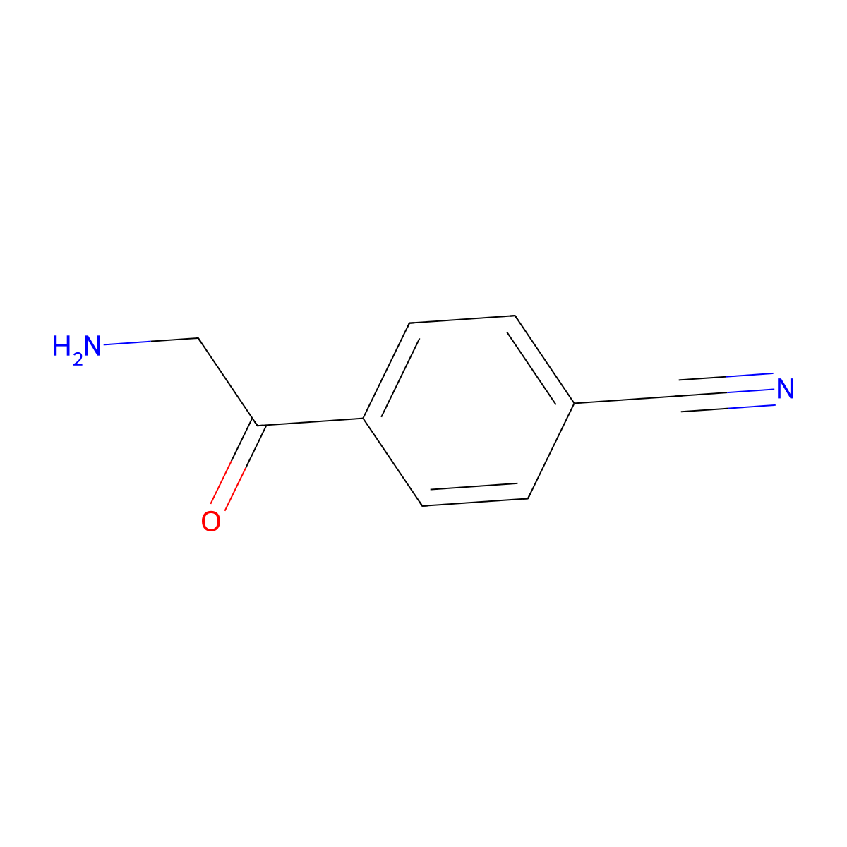 4-Glycylbenzonitrile molecular structure, CAS 143526-41-4