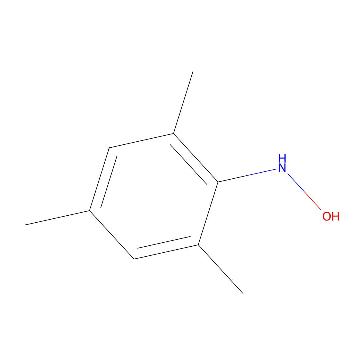 N-Hydroxy-2,4,6-trimethylaniline molecular structure, CAS 14353-69-6