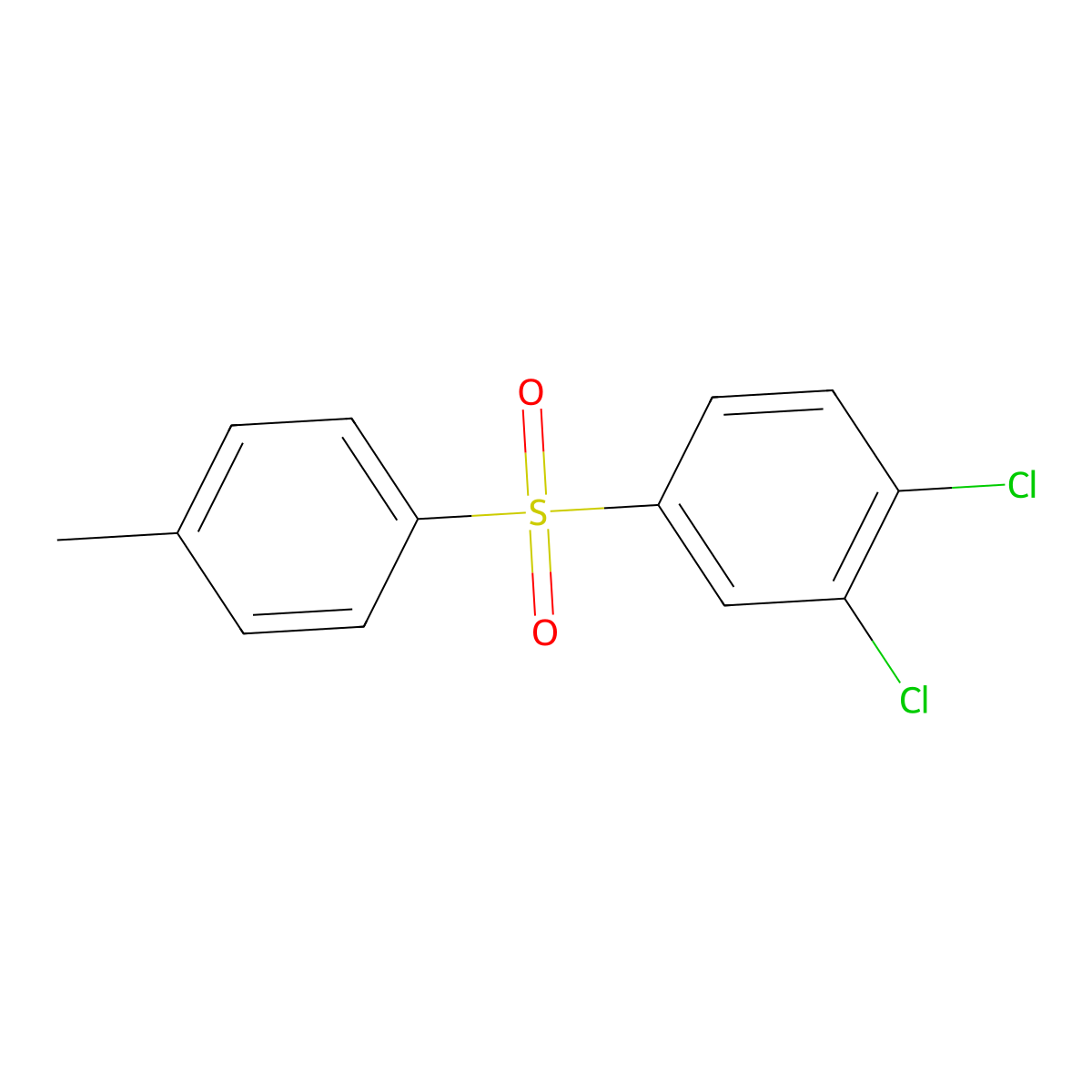 1,2-Dichloro-4-(4-methylbenzene-1-sulfonyl)benzene molecular structure, CAS 143538-80-1
