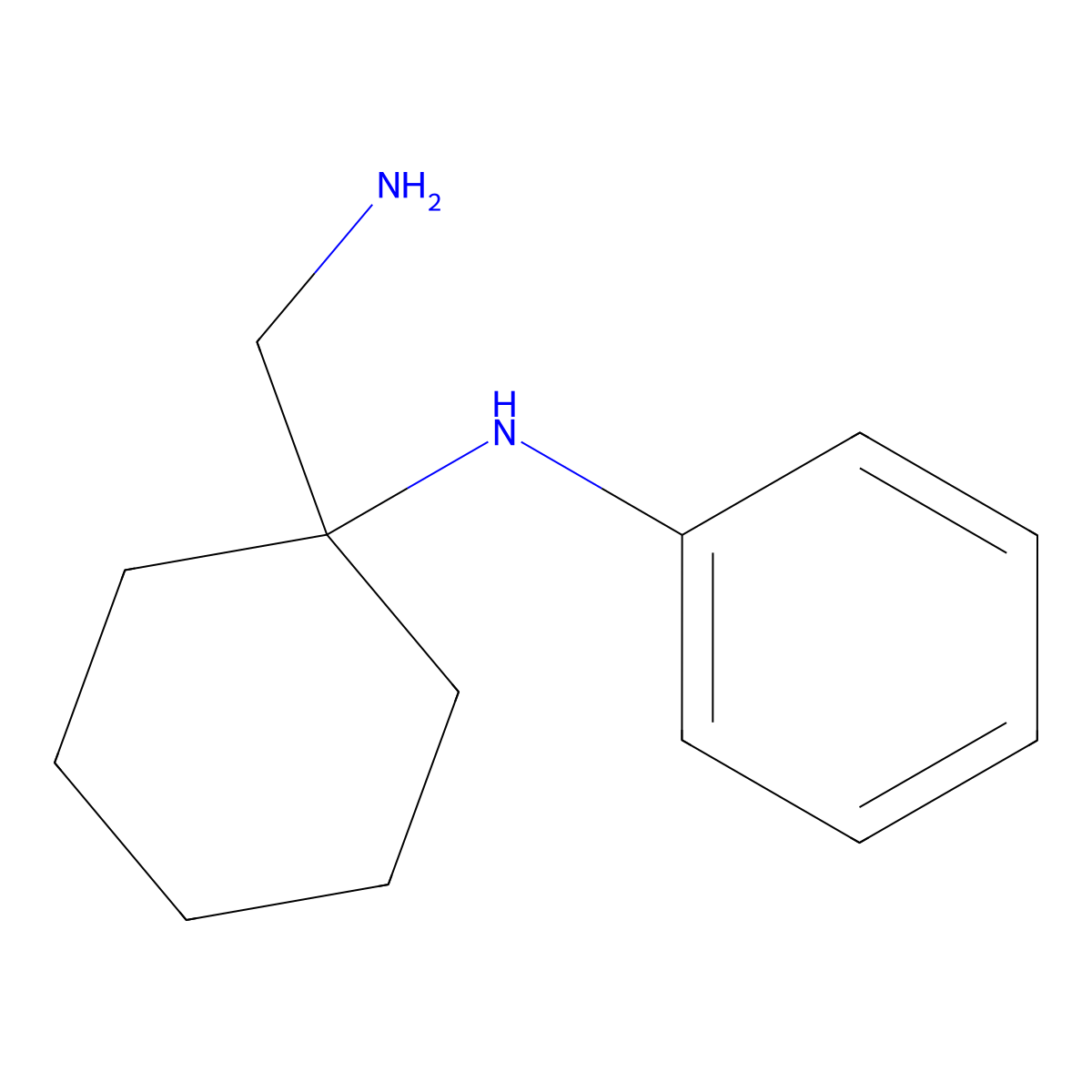 N-[1-(Aminomethyl)cyclohexyl]aniline molecular structure, CAS 143538-87-8
