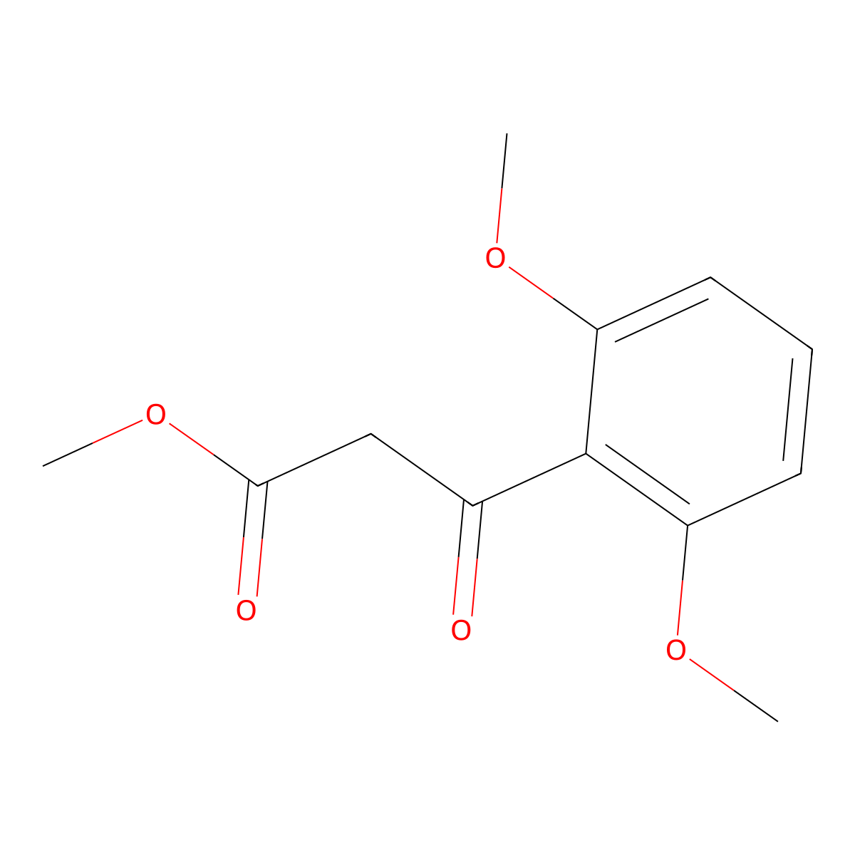 Methyl 3-(2,6-dimethoxyphenyl)-3-oxopropanoate molecular structure, CAS 1435431-32-5