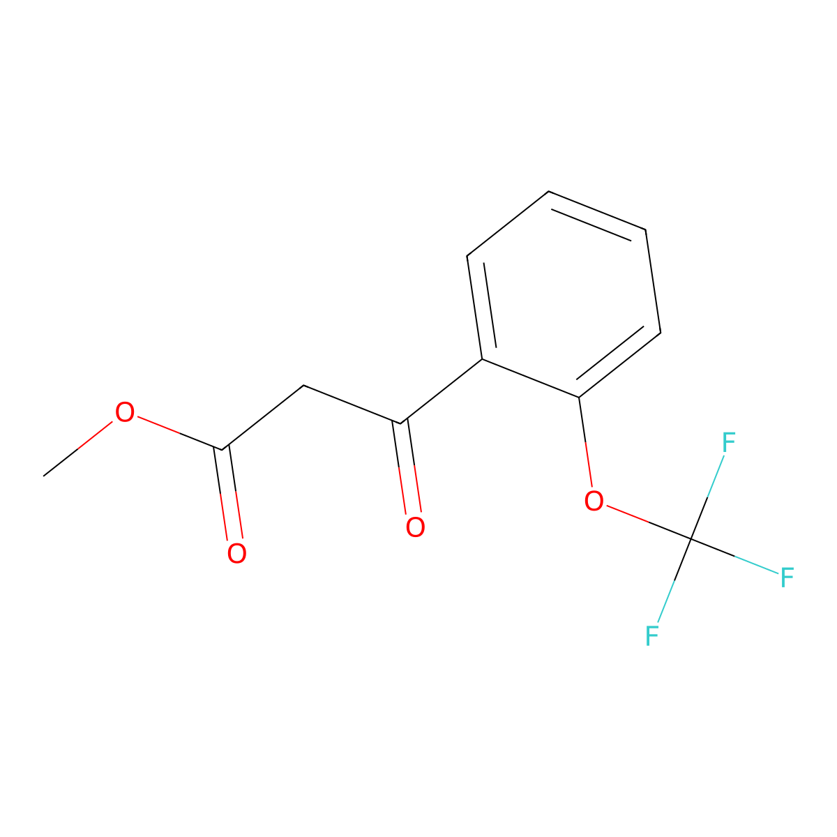 Methyl 3-Oxo-3-[2-(trifluoromethoxy)phenyl]propionate molecular structure, CAS 1435442-22-0