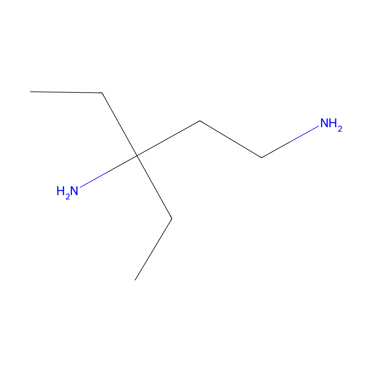 3-Ethylpentane-1,3-diamine molecular structure, CAS 143554-14-7