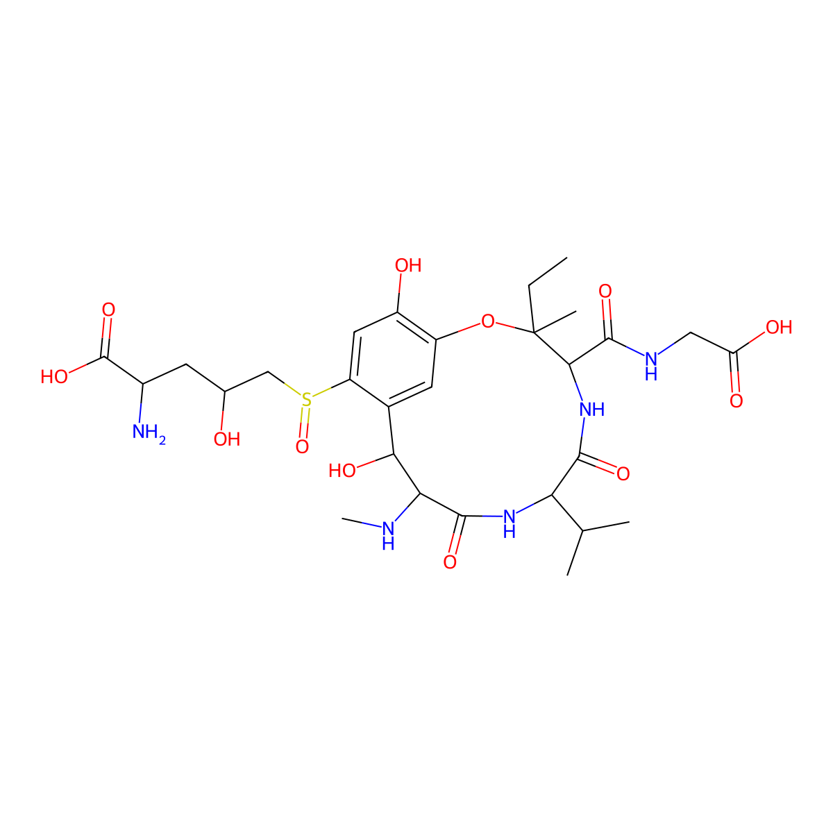 Ustiloxin A molecular structure, CAS 143557-93-1