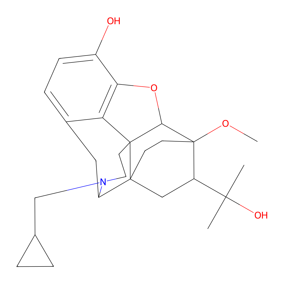 Diprenorphine molecular structure, CAS 14357-78-9