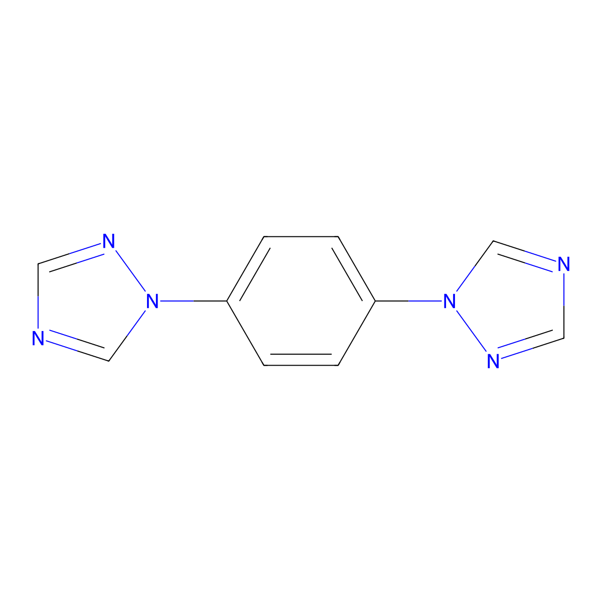 1,4-Di(1H-1,2,4-triazol-1-yl)benzene molecular structure, CAS 1435710-71-6