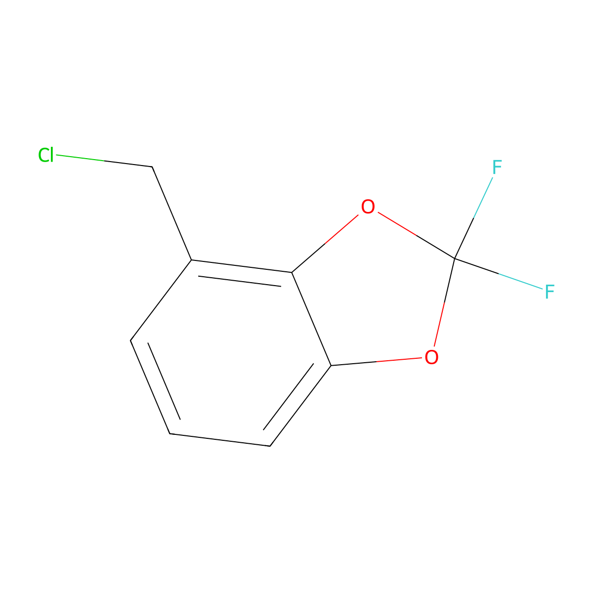 4-(Chloromethyl)-2,2-difluoro-1,3-benzodioxole molecular structure, CAS 1435806-39-5