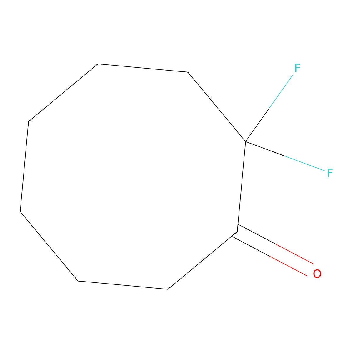 2,2-Difluorocyclooctan-1-one molecular structure, CAS 1435806-60-2