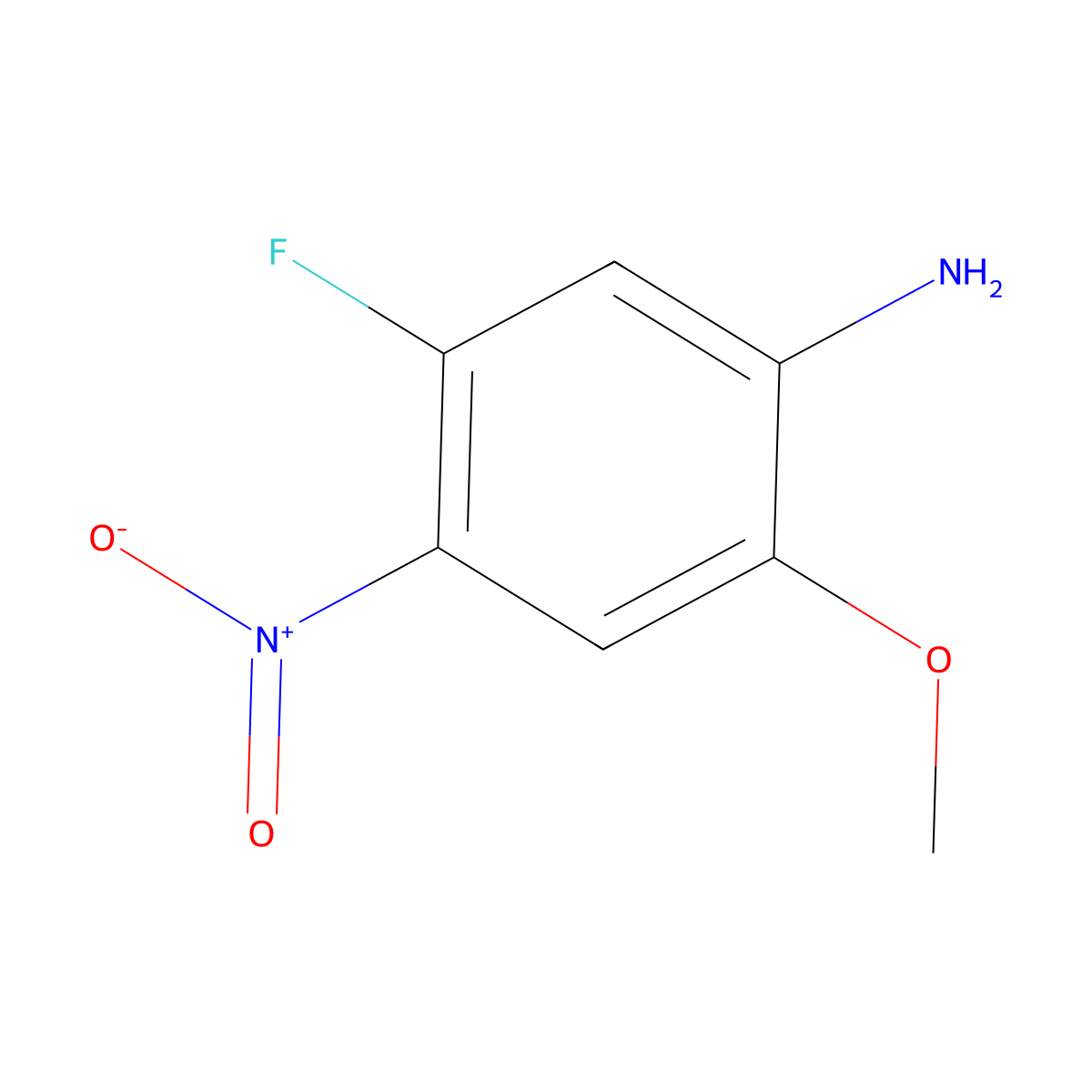 5-Fluoro-2-methoxy-4-nitroaniline molecular structure, CAS 1435806-78-2