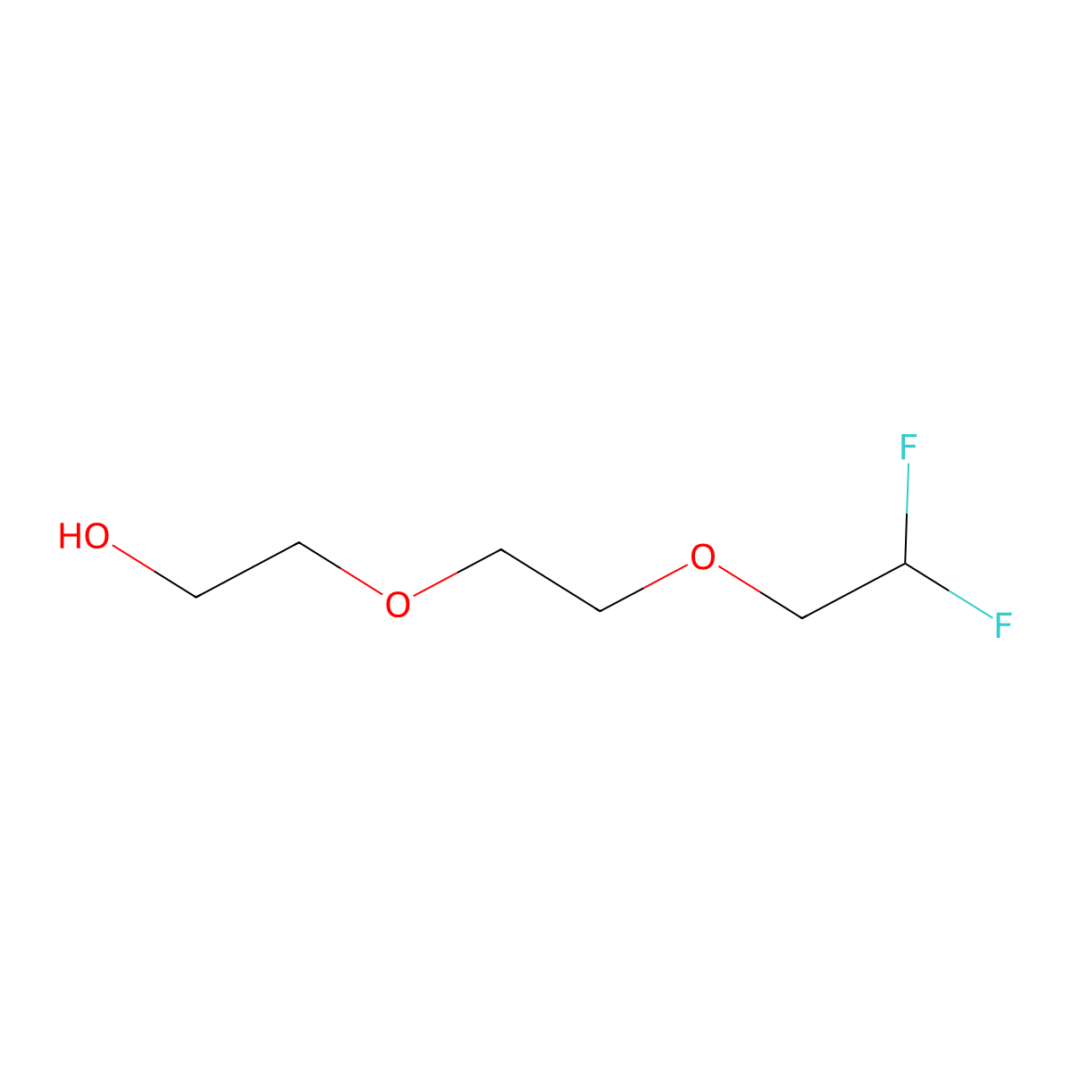 2-[2-(2,2-Difluoroethoxy)ethoxy]ethan-1-ol molecular structure, CAS 1435806-96-4