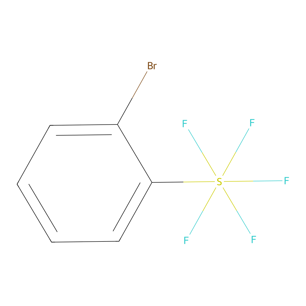 2-Bromophenylsulphur pentafluoride molecular structure, CAS 1435807-16-1