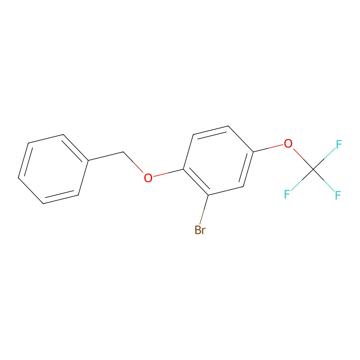 2-Benzyloxy-5-(trifluoromethoxy)bromobenzene molecular structure, CAS 143582-95-0