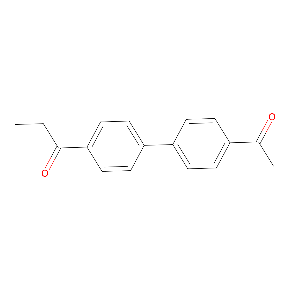 1-(4'-Acetyl[1,1'-biphenyl]-4-yl)propan-1-one molecular structure, CAS 143584-61-6