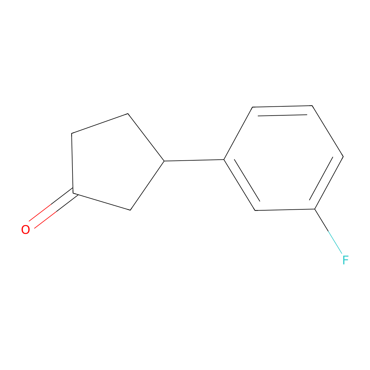 3-(3-Fluorophenyl)cyclopentanone molecular structure, CAS 143589-71-3