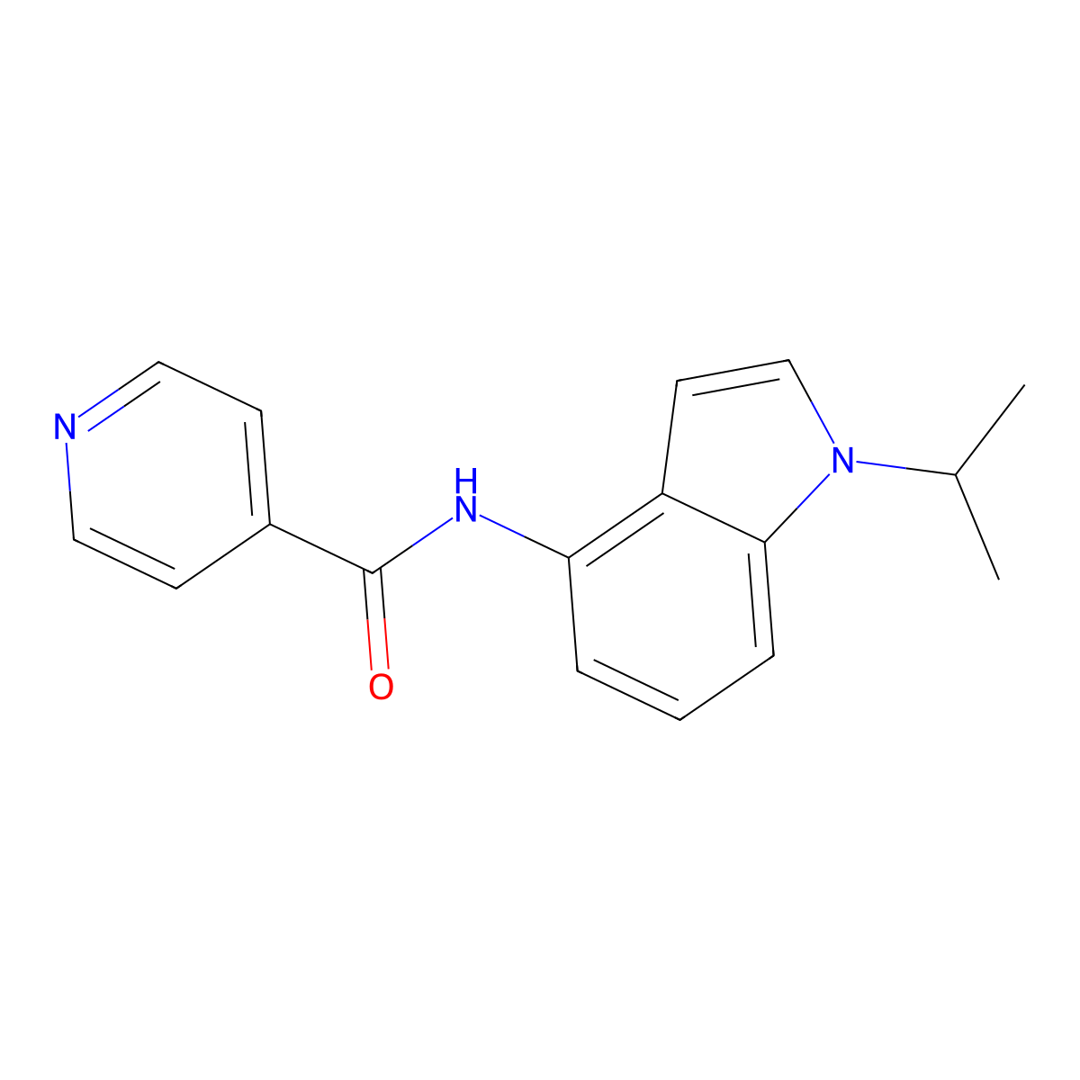N-(1-isopropyl-1H-indol-4-yl)isonicotinamide molecular structure, CAS 1435898-97-7