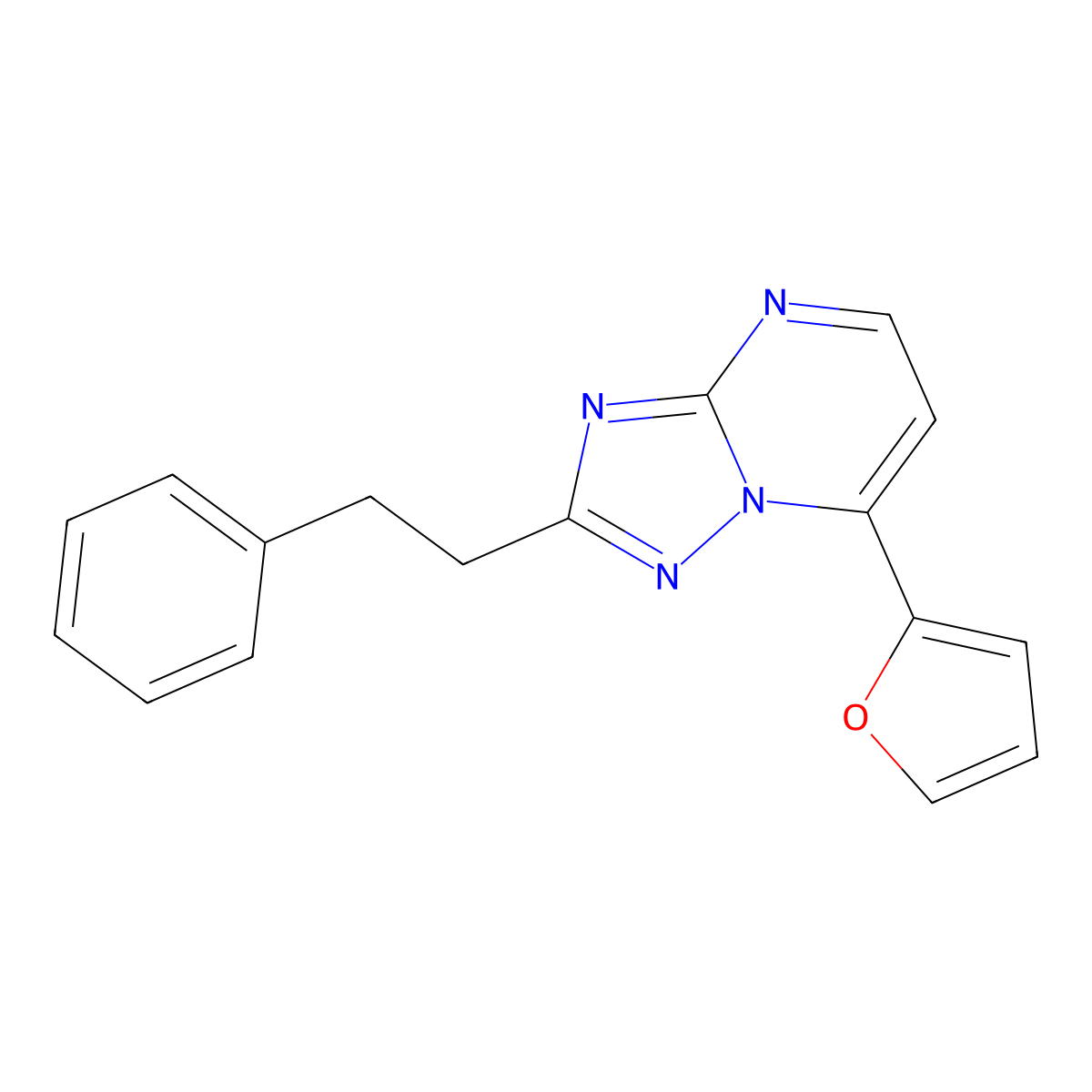 7-(2-Furyl)-2-phenethyl[1,2,4]triazolo[1,5-a]pyrimidine molecular structure, CAS 1435901-27-1