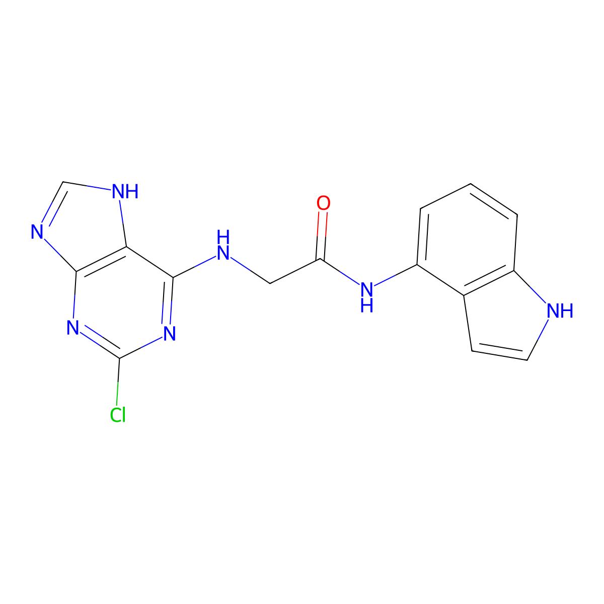 C15H12ClN7O molecular structure, CAS 1435905-37-5