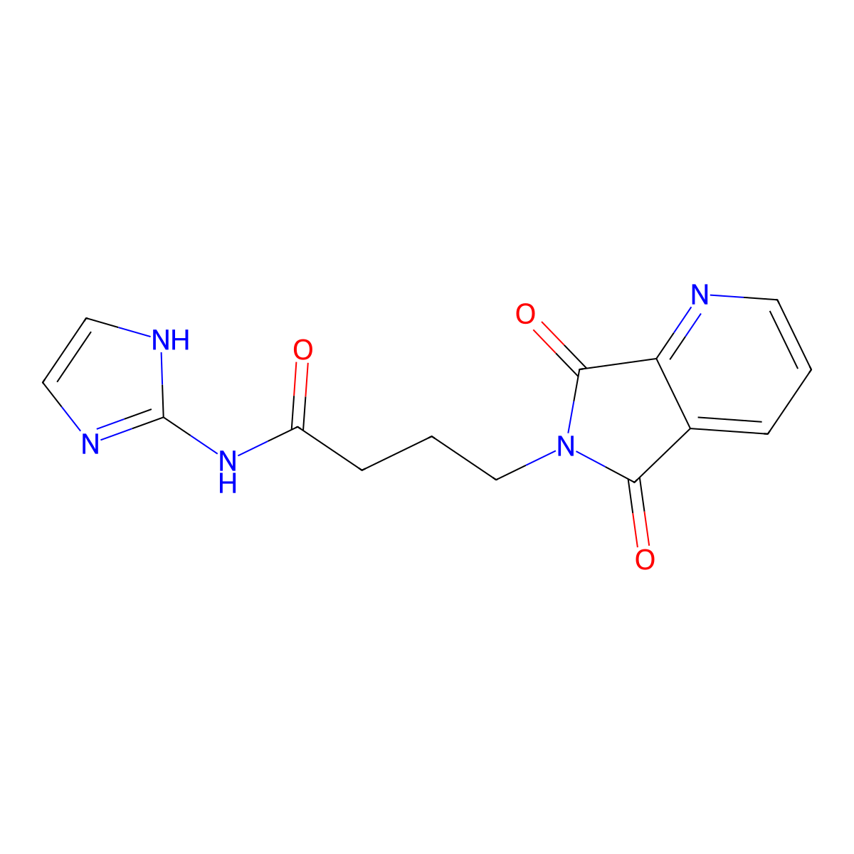 4-(5,7-dioxo-5,7-dihydro-6H-pyrrolo[3,4-b]pyridin-6-yl)-N-(1H-imidazol-2-yl)butanamide molecular structure, CAS 1435905-71-7