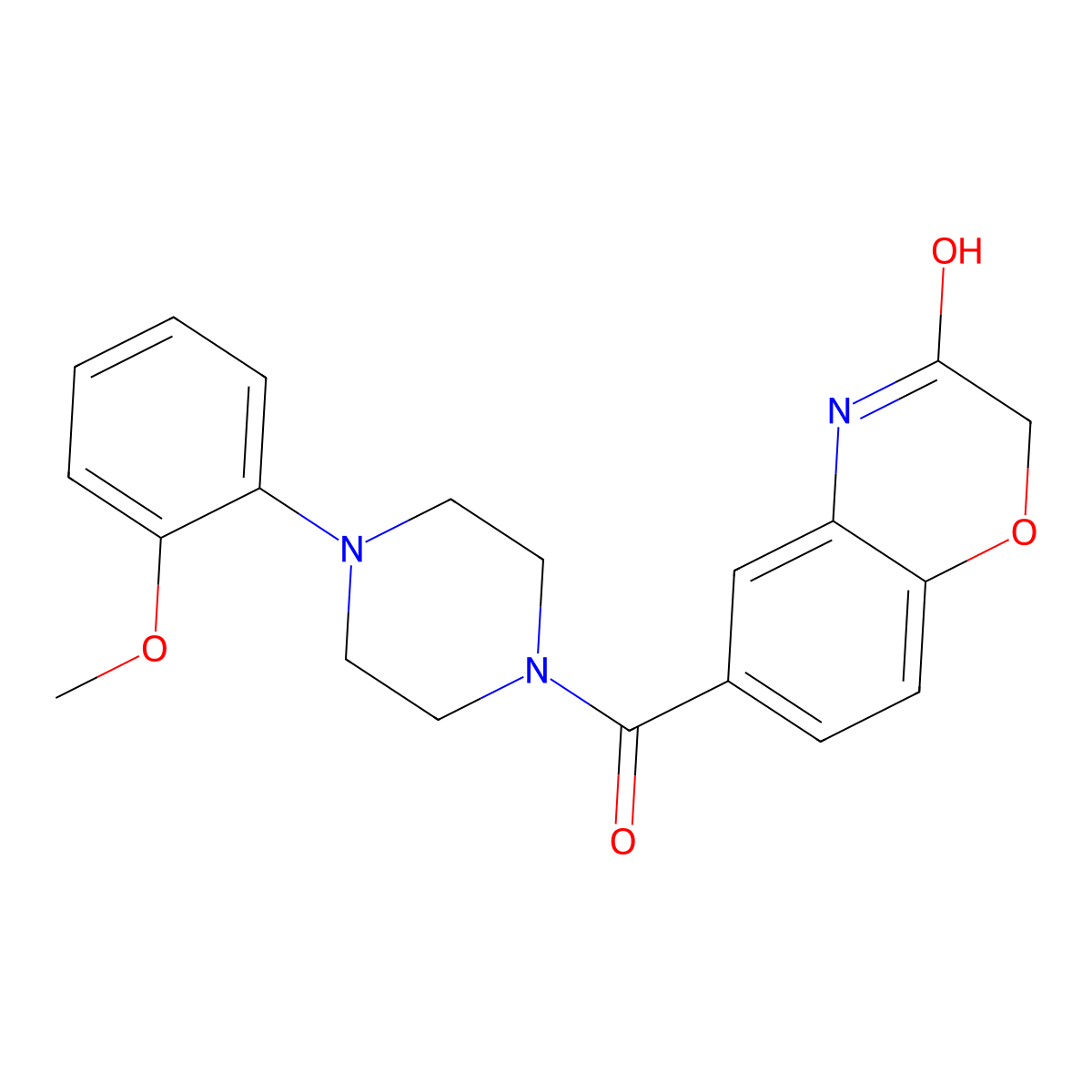 6-{[4-(2-methoxyphenyl)piperazino]carbonyl}-2H-1,4-benzoxazin-3(4H)-one molecular structure, CAS 1435908-29-4