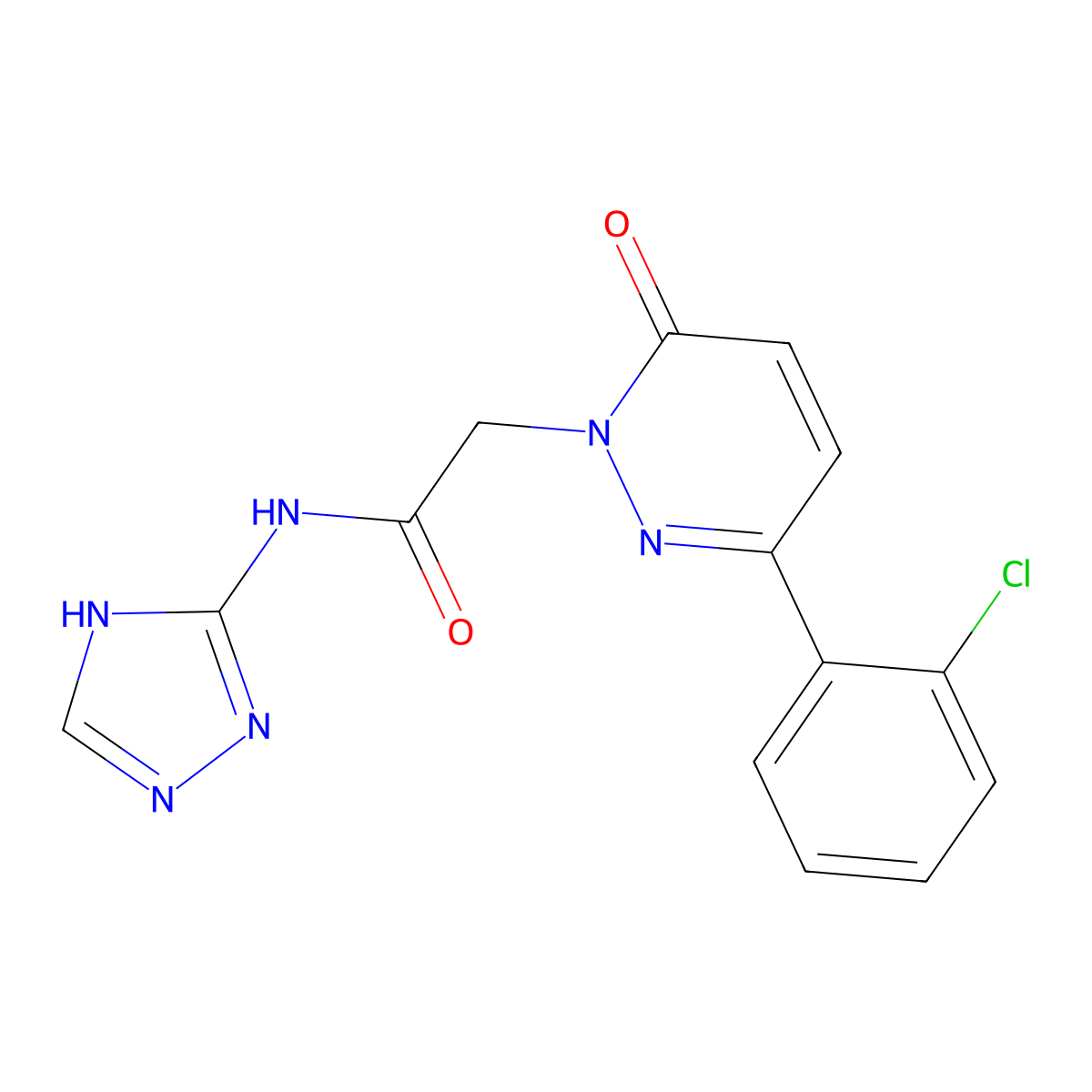 C14H11ClN6O2 molecular structure, CAS 1435908-59-0