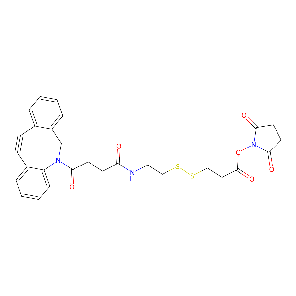 DBCO-CONH-S-S-NHS ester molecular structure, CAS 1435934-53-4