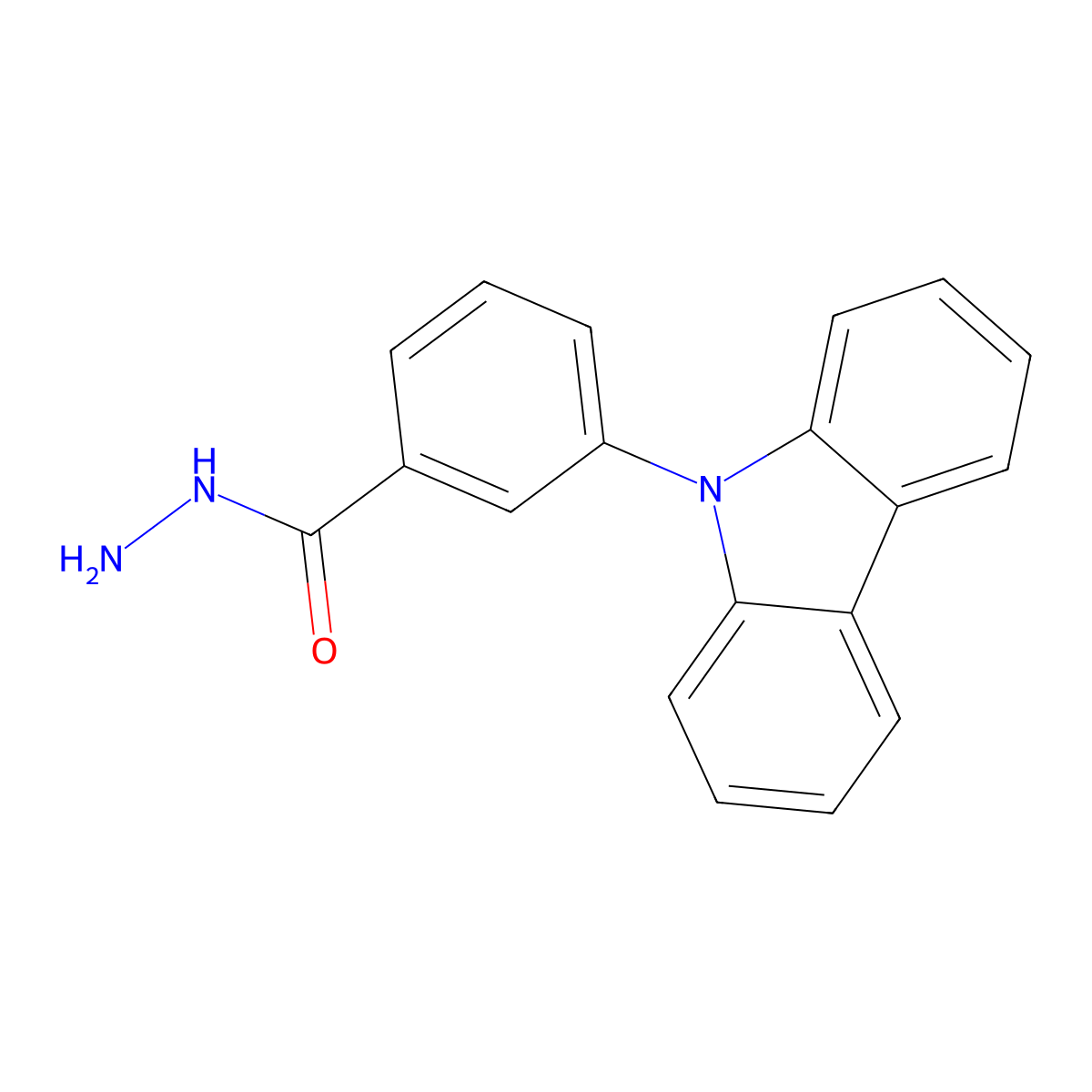 3-(9H-Carbazol-9-yl)benzohydrazide molecular structure, CAS 1435935-98-0