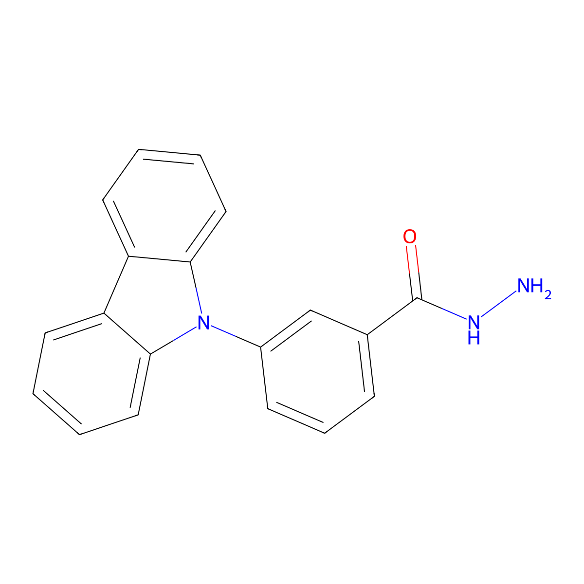 3-(9H-Carbazol-9-yl)benzohydrazide molecular structure, CAS 1435935-98-0