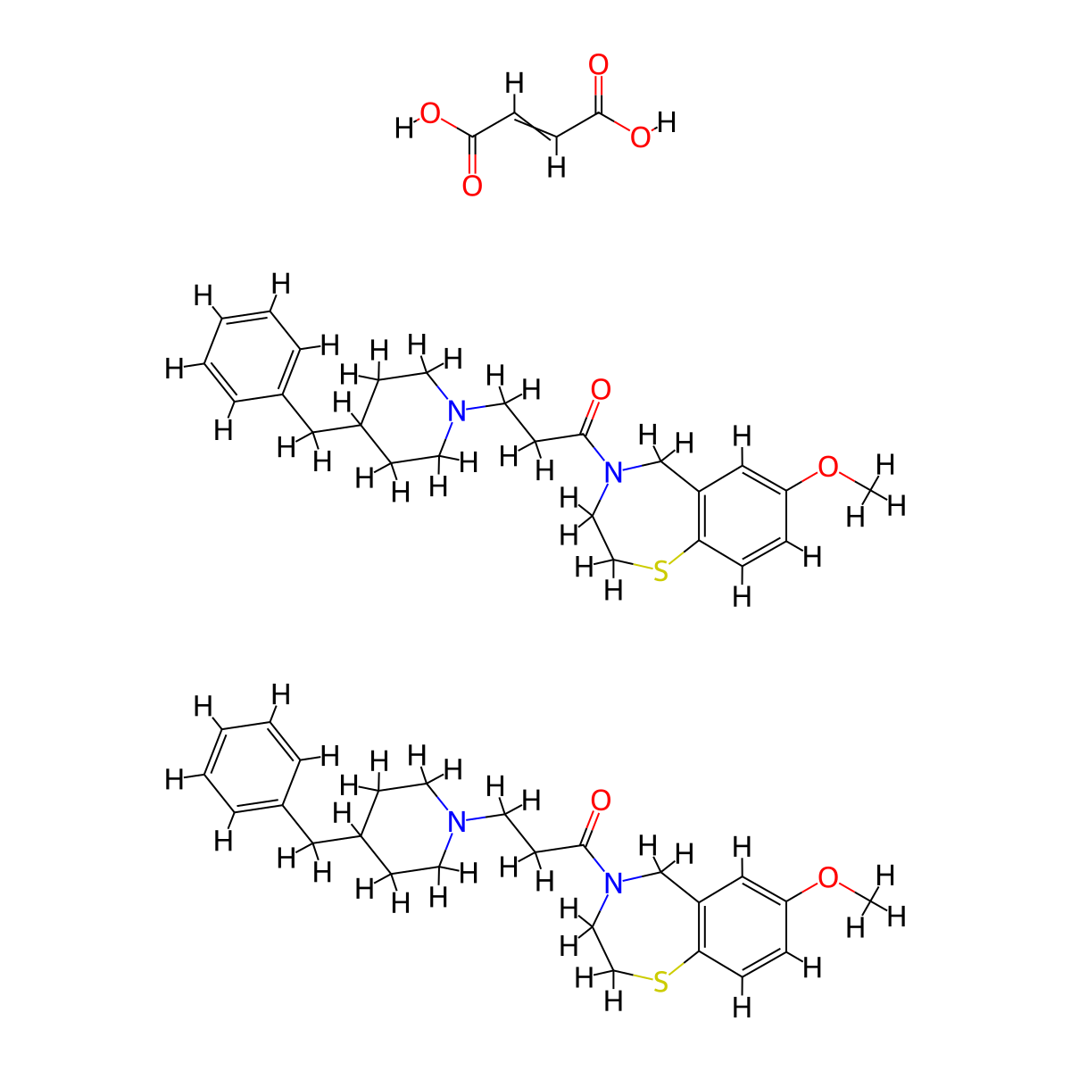 JTV519 Hemifumarate molecular structure, CAS 1435938-25-2