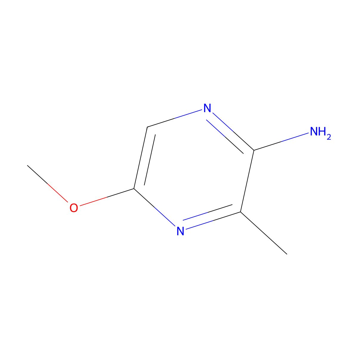 5-Methoxy-3-methylpyrazin-2-amine molecular structure, CAS 1435953-98-2