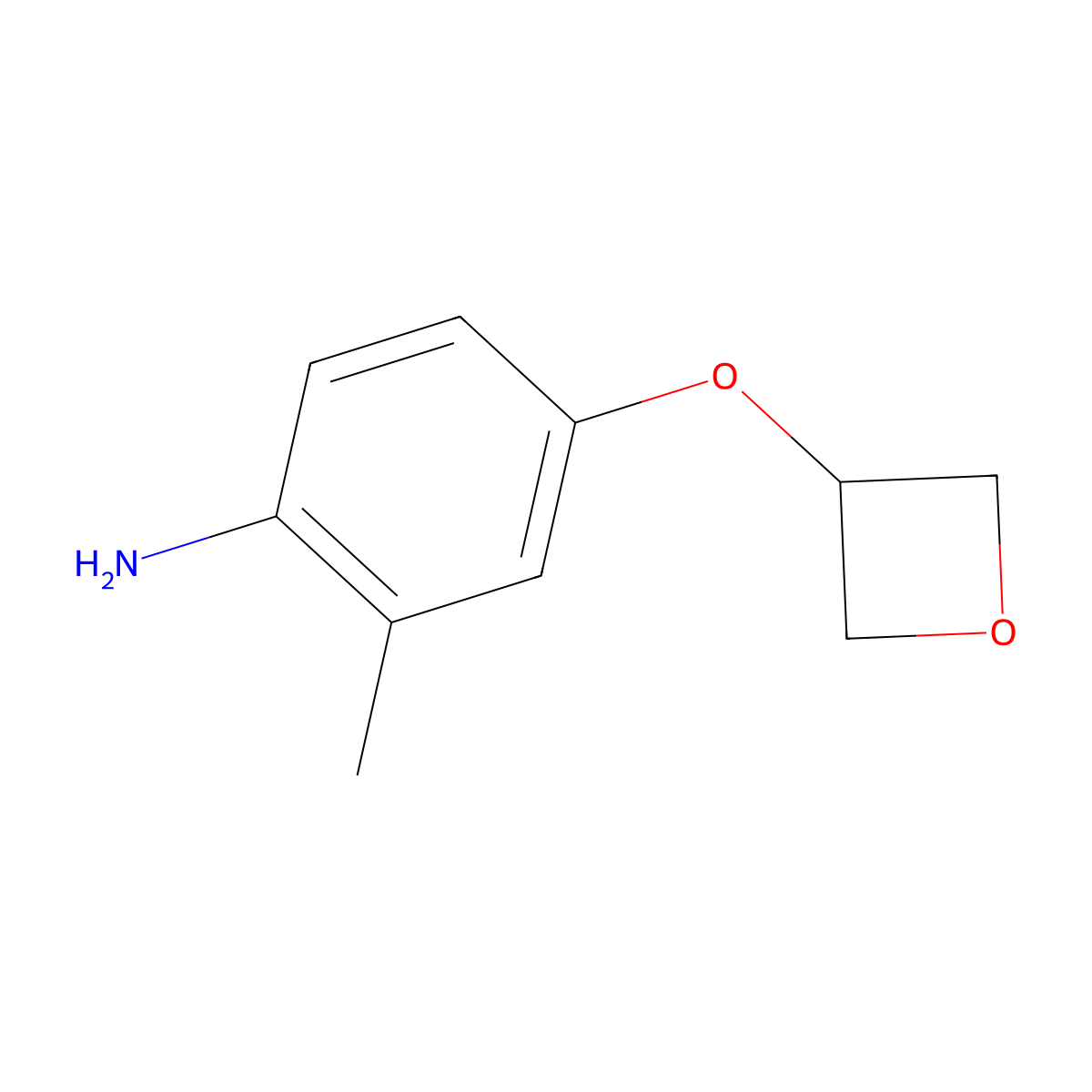 2-Methyl-4-(oxetan-3-yloxy)aniline molecular structure, CAS 1435954-31-6